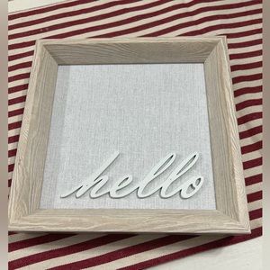 8x8 Hello Sign from Hobby Lobby Day Dream Collection